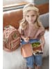 Lässig Lunchbox "Happy Prints" in Hellbraun/ Silber - (L)17 x (B)13 x (H)6 cm