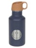 Lässig Edehlstahl-Trinkflasche "Little Gang - Smile" in Dunkelblau - 500 ml