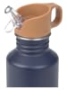 Lässig Edehlstahl-Trinkflasche "Little Gang - Smile" in Dunkelblau - 500 ml