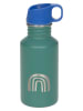Lässig Roestvrijstalen drinkfles "Little Gang - Rainbow" groen - 500 ml