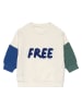 Lässig Sweatshirt "Little Gang Free" in Creme