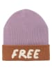 Lässig Wollbeanie "Little Gang" in Lila/ Hellbraun