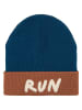 Lässig Wollen beanie "Little Gang" blauw/lichtbruin