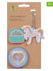 Lässig 3-delige set: patches "Unicorn" paars/lichtroze