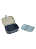 Lässig Lunchbox "Cloud" donkerblauw/beige - (B)17,7 x (H)7,3 x (D)13,4 cm