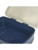 Lässig Lunchbox "Cloud" donkerblauw/beige - (B)17,7 x (H)7,3 x (D)13,4 cm