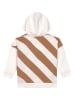 Lässig Hoodie in Creme/ Hellbraun