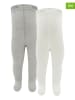 ewers 2er-Set: Strumpfhosen in Weiß/ Grau