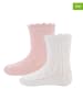 ewers 2er-Set: Socken in Rosa/ Weiß
