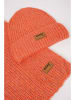 No-No 2-delige set "Raya" - Muts en Sjaal oranje