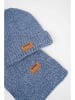 No-No 2-delige set "Rana" - Muts en Sjaal blauw