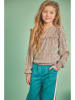 No-No Bluzka "Tisja" w kolorze beżowo-zielonym