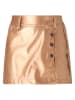 No-No Kunstleder-Skort "Simay" in Gold