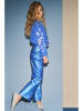 No-No Kunstlederhose "Simona" in Blau