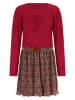 No-No Kleid "Morly" in Dunkelrot/ Braun