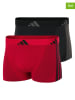 adidas 2er-Set: Boxershorts in Schwarz/ Rot