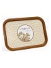 Hermia Tablett in Hellbraun/ Gold - (L)28,5 x (B)40 cm