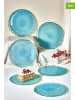 Hermia 6er-Set: Dessertteller in Türkis - Ø 21 cm