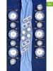 Hermia 20-delig ontbijtservies wit/blauw