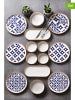 Hermia 14-delige ontbijtset wit/blauw