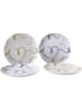 Hermia 4er-Set: Dessertteller in Weiß/ Blau/ Grün - Ø 21 cm