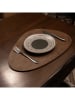 Hermia 4-delige set: placemats lichtbruin - (L)45 x (B)33 cm