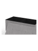 IDOMYA Essentials Aufbewahrungsbank "Loan" in Grau - (B)76 x (H)45 x (T)37 cm