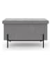 IDOMYA Essentials Aufbewahrungsbank "Loan" in Grau - (B)76 x (H)45 x (T)37 cm