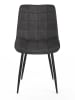 IDOMYA Factory 2er-Set: Esszimmerstühle "Melinda" in Anthrazit - (B)46 x (H)82 x (T)62,5 cm