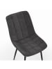 IDOMYA Factory 2-delige set: eetkamerstoelen "Melinda" antraciet - (B)46 x (H)82 x (D)62,5 cm