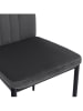 IDOMYA Factory 4er-Set: Stühle "Jade" in Anthrazit/ Schwarz - (B)41,5 x (H)96 x (T)39 cm
