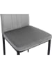 IDOMYA Factory 4-delige set: eetkamerstoelen "Jade" grijs/zwart - (B)41,5 x (H)96 x (D)39 cm
