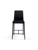 IDOMYA Factory 2er-Set: Barhocker "Regilux" in Schwarz - (B)43 x (H)100 x (T)52 cm