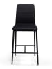 IDOMYA Factory 4er-Set: Barhocker "Regilux" in Schwarz - (B)43 x (H)100 x (T)52 cm