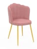 IDOMYA Factory 2-delige set: eetkamerstoelen "Arielle" lichtroze - (B)55 x (H)82 x (D)51 cm