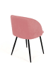 IDOMYA Factory 2-delige set: eetkamerstoelen "Nina" lichtroze - (B)52 x (H)79 x (D)60 cm