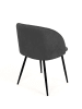 IDOMYA Factory 2-delige set: eetkamerstoelen "Nina" grijs - (B)52 x (H)79 x (D)60 cm