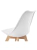 IDOMYA Factory 2-delige set: eetkamerstoelen "Nordia" wit - (B)46 x (H)79,5 x (D)51 cm