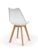 IDOMYA Factory 2-delige set: eetkamerstoelen "Nordia" wit - (B)46 x (H)79,5 x (D)51 cm
