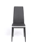IDOMYA Factory 6-delige set: stoelen "Jodie" grijs/wit - (B)39 x (H)96 x (D)41,5 cm