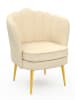 IDOMYA Factory Sessel "Arielle" in Creme - (B)64 x (H)76 x (T)59 cm