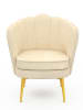 IDOMYA Factory Sessel "Arielle" in Creme - (B)64 x (H)76 x (T)59 cm