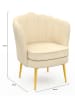 IDOMYA Factory Sessel "Arielle" in Creme - (B)64 x (H)76 x (T)59 cm