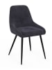 IDOMYA Factory 2er-Set: Esszimmerstühle "Olivia" in Anthrazit - (B)47,5 x (H)79 x (T)54 cm
