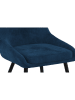 IDOMYA Factory 4er-Set: Stühle "Olivia" in Dunkelblau/ Schwarz - (B)54 x (H)79 x (T)47,5 cm