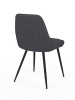 IDOMYA Factory 2er-Set: Esszimmerstühle "Ornella" in Anthrazit - (B)47,5 x (H)79 x (T)54 cm