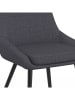 IDOMYA Factory 4-delige set: stoelen "Ornella" antraciet/zwart - (B)54 x (H)79 x (D)47,5 cm