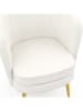 IDOMYA Factory Sessel "Arielle" in Weiß - (B)64 x (H)76 x (T)59 cm