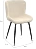 IDOMYA Factory 4er-Set: Esszimmerstühle "Taylor" in Creme/ Schwarz - (B)52 x (H)79 x (T)50 cm