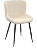 IDOMYA Factory 4-delige set: eetkamerstoelen "Taylor" crème/zwart - (B)52 x (H)79 x (D)50 cm